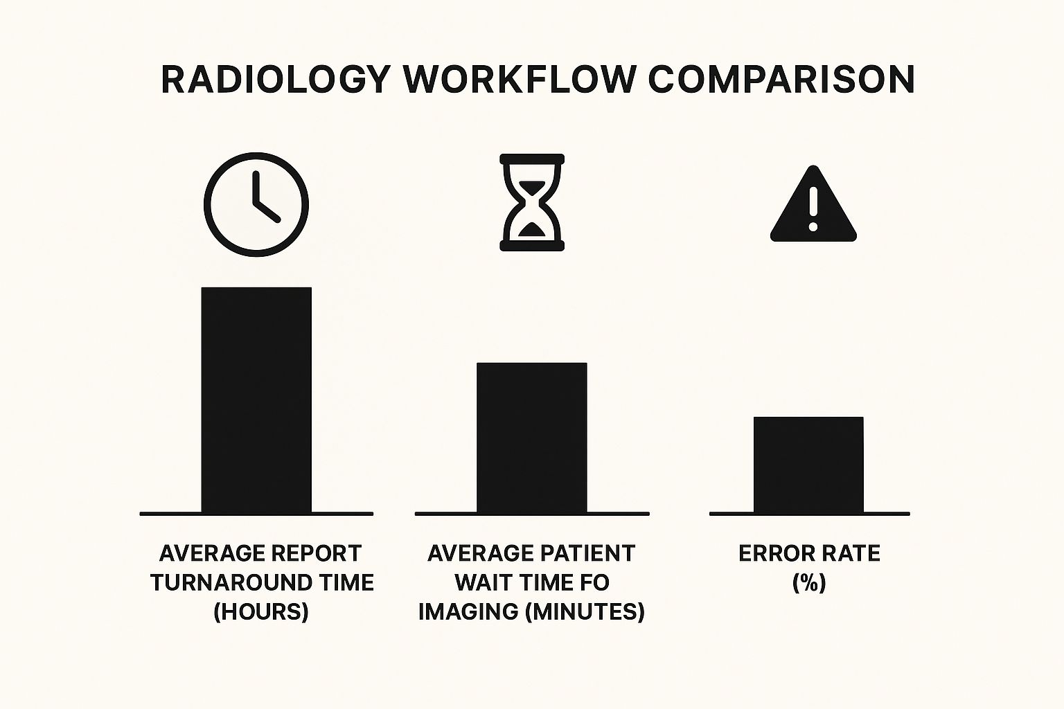 Infographic about radiology workflow optimization