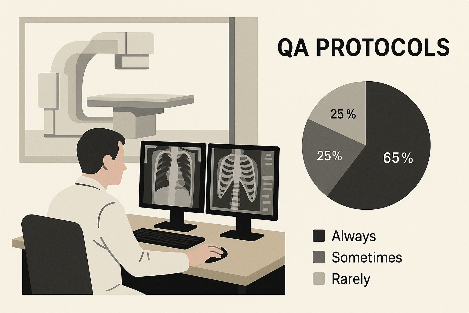 Infographic about quality assurance radiology