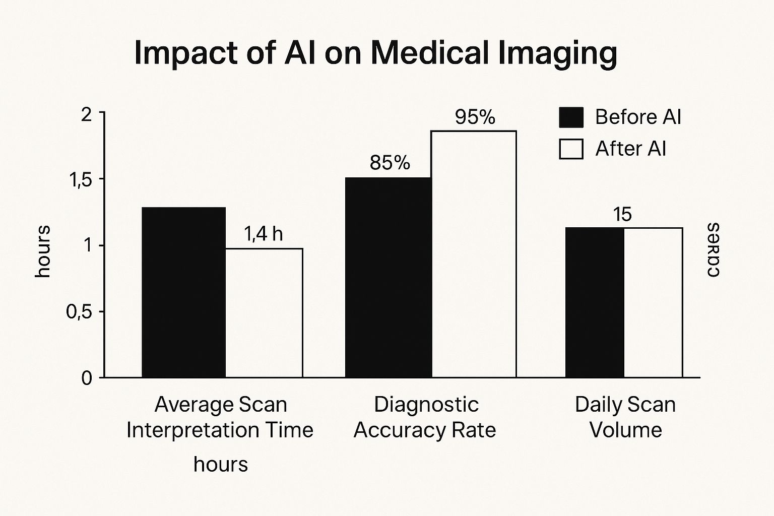 Infographic about artificial intelligence radiology