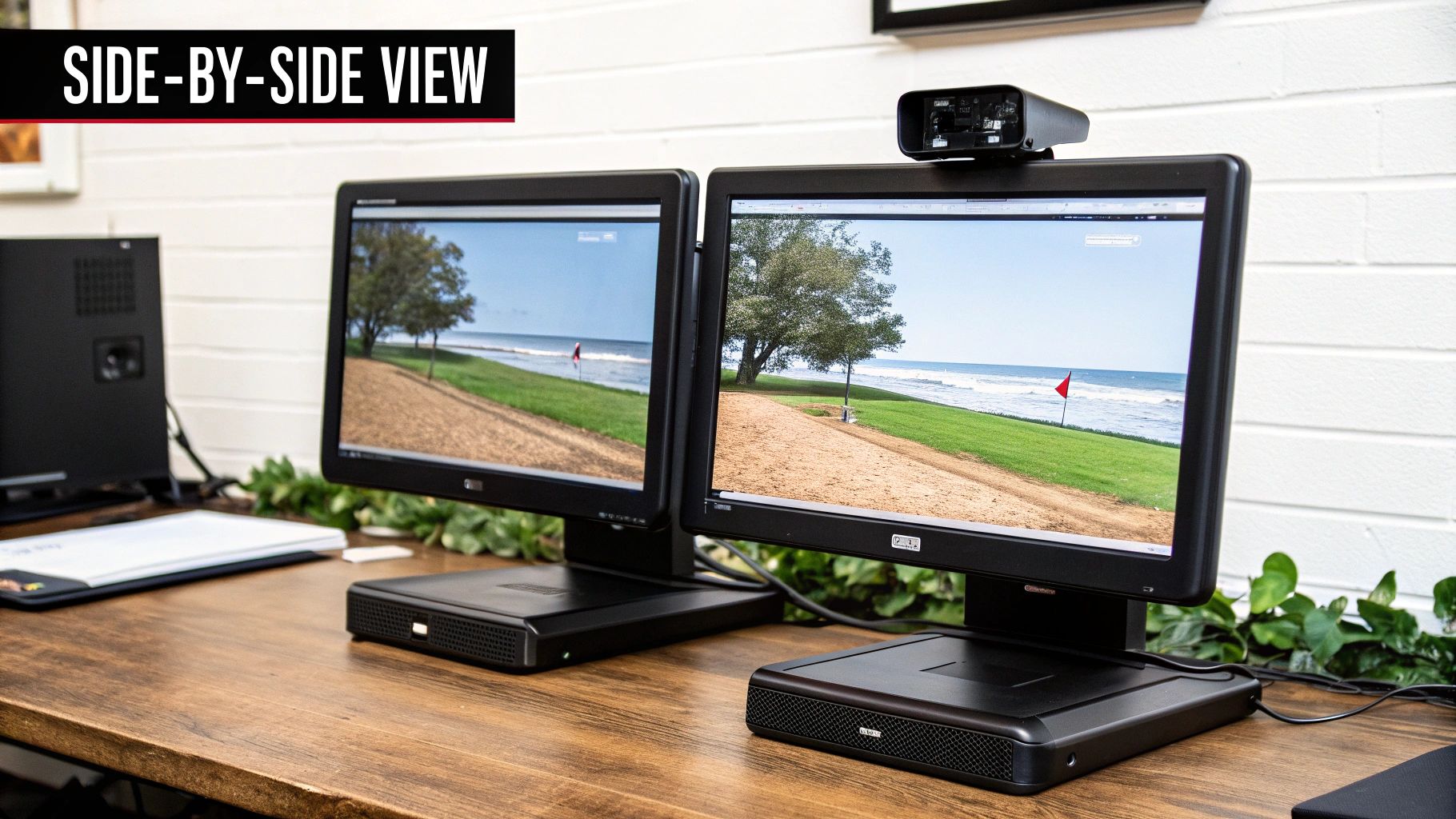 Digital pathology software showing a tissue sample on a monitor