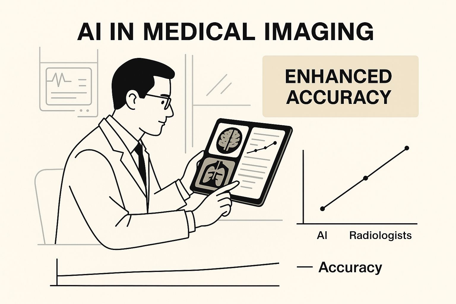 Infographic about implementing ai in healthcare