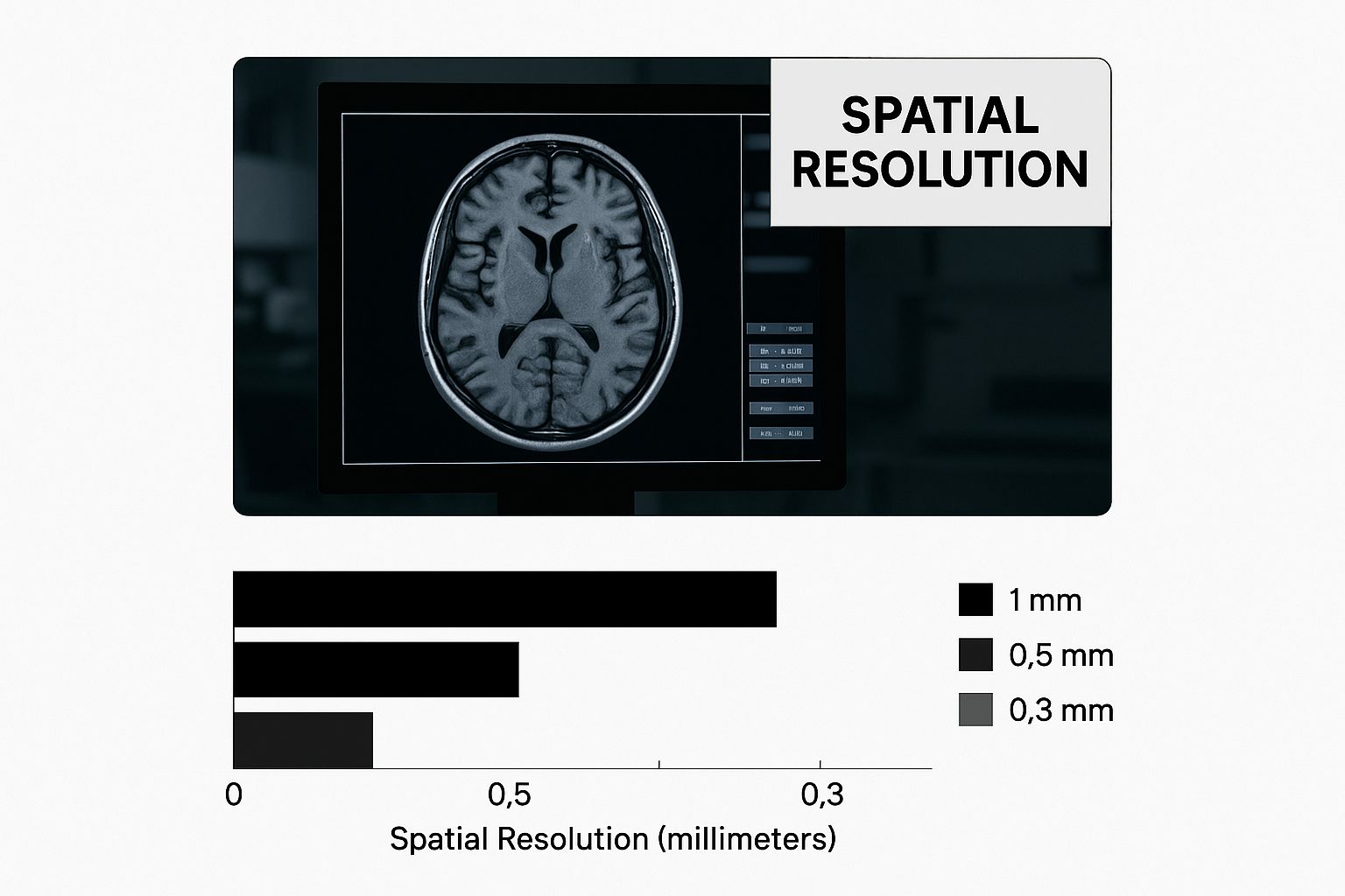 Infographic about resolution of mri