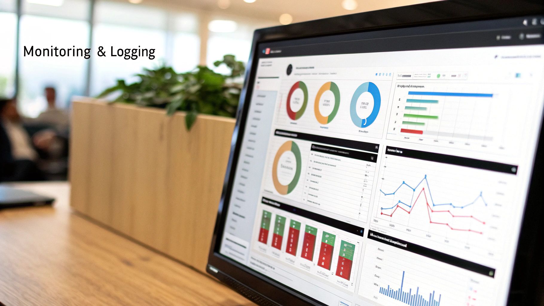 Dashboard showing AI model performance metrics like latency and error rate.