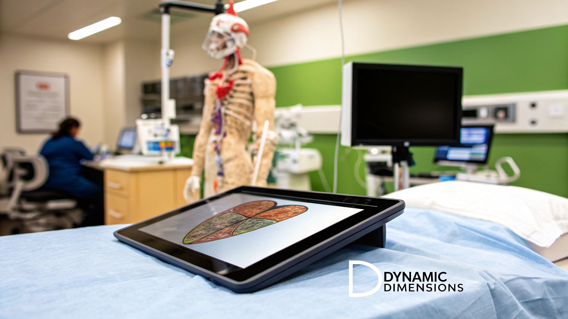 A detailed 3D rendering of a human heart, showcasing the capabilities of 3D imaging software.