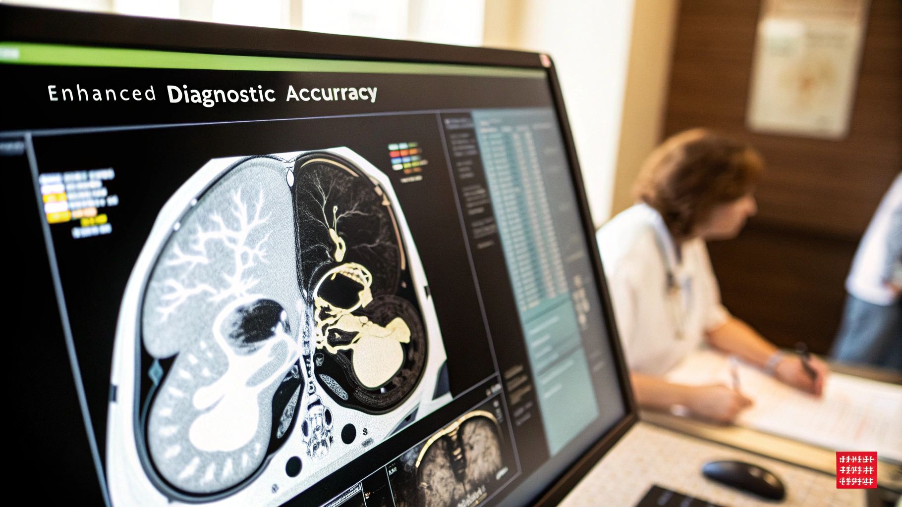 Radiologists reviewing medical images