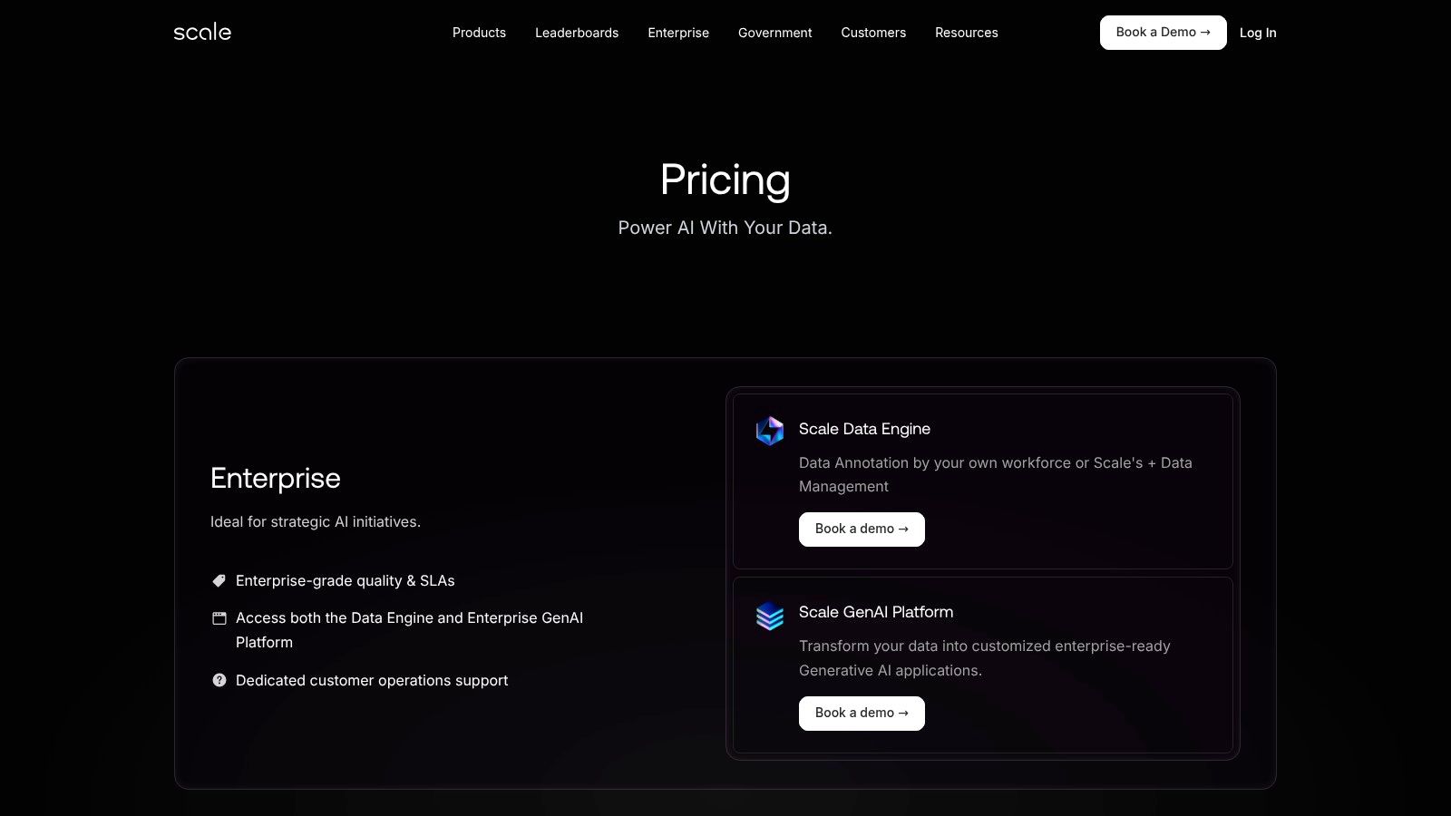 Scale AI (Data Engine and GenAI Platform)