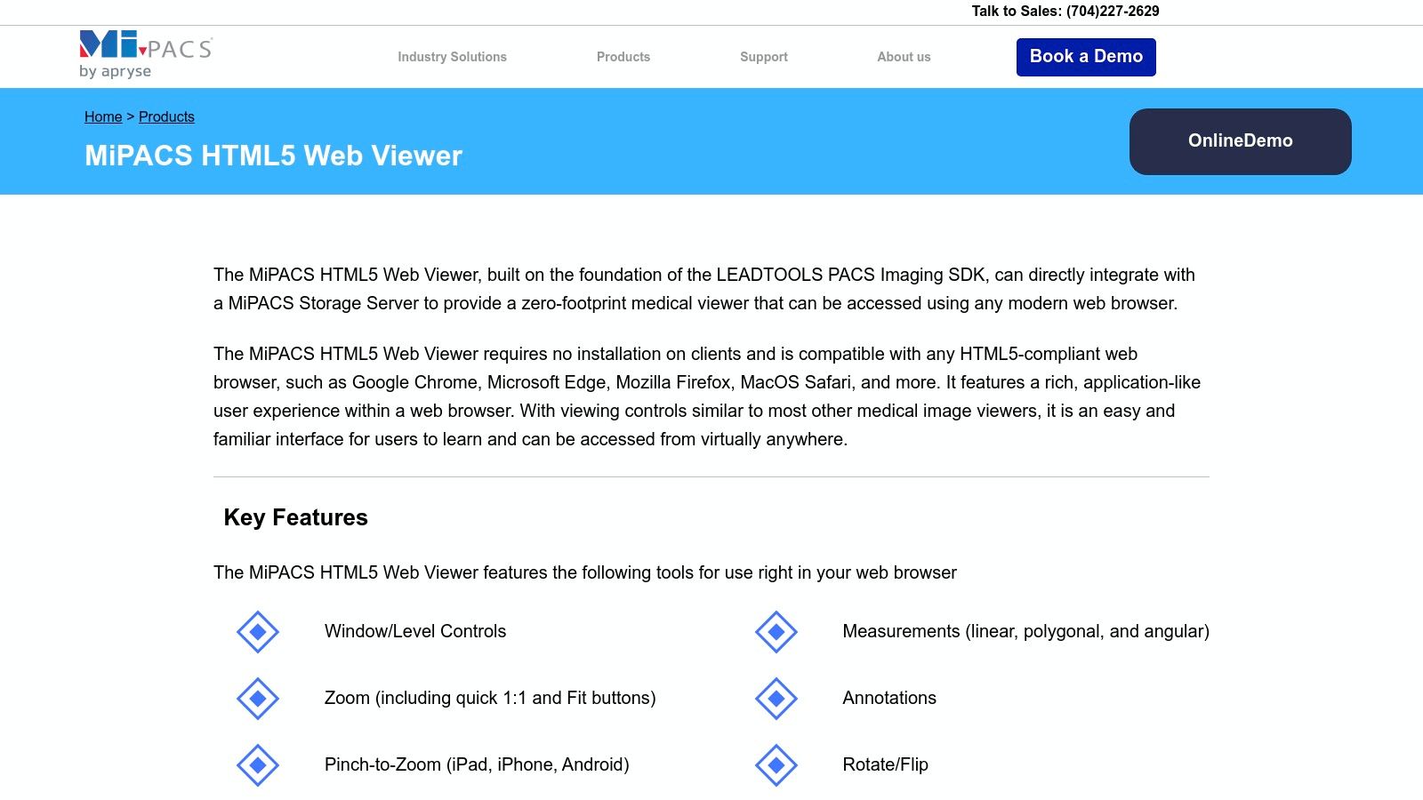 MiPACS HTML5 Web Viewer