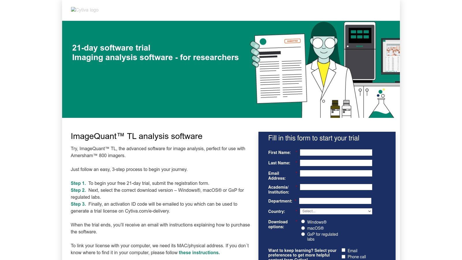 Cytiva – ImageQuant TL Analysis Software