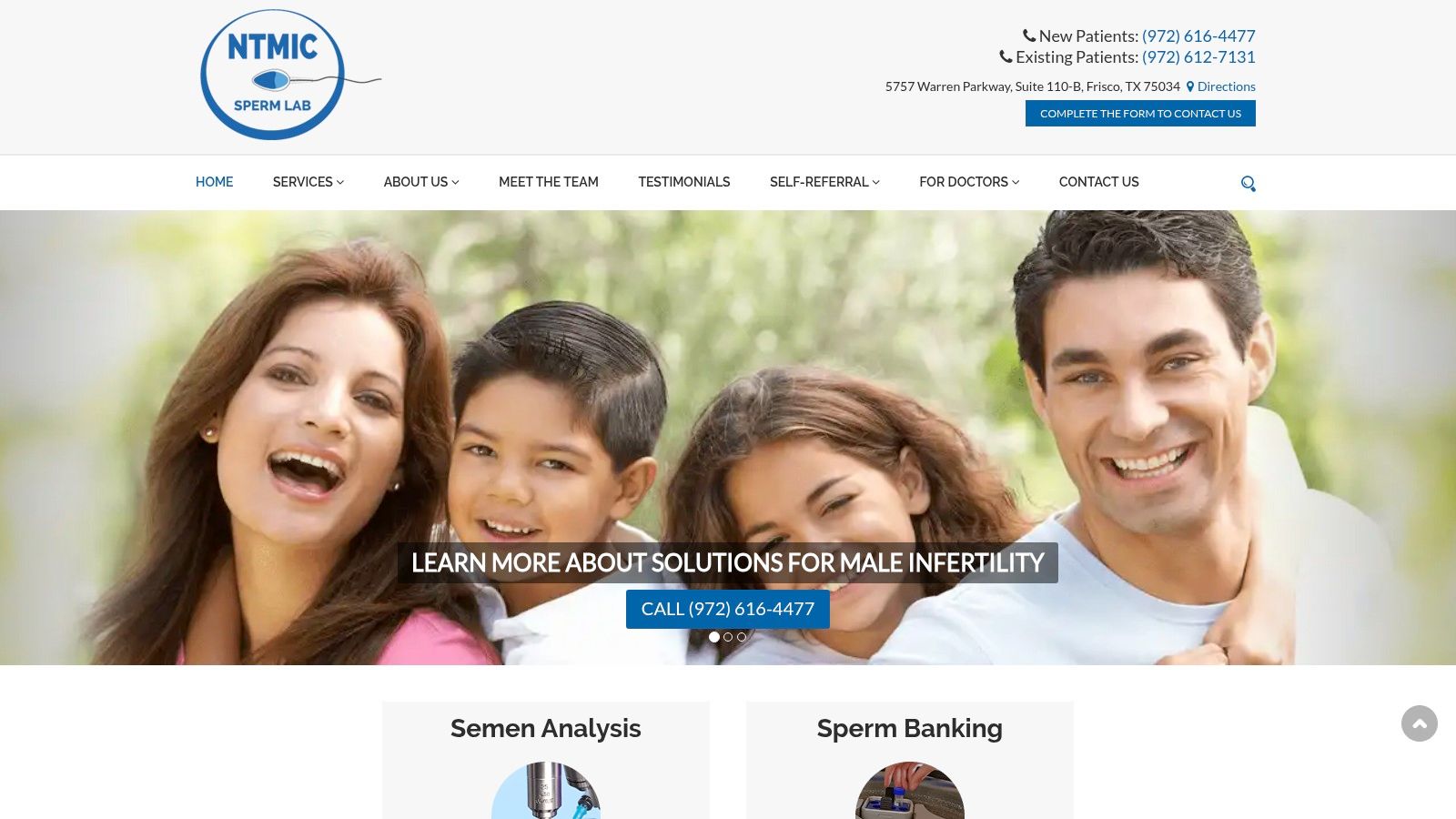 NTMIC Sperm Lab (Frisco, TX)