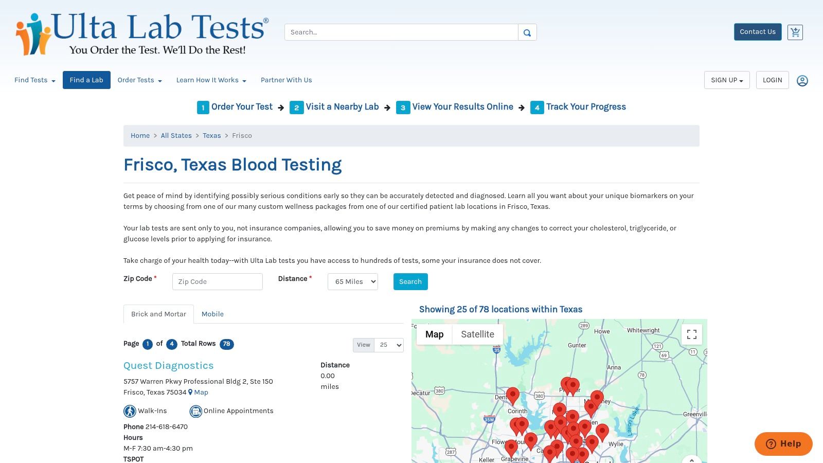 Ulta Lab Tests (online lab-order platform)