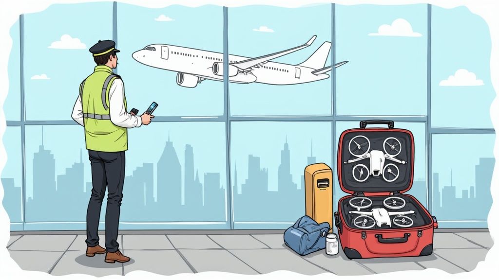 Can I Take a Drone on a Plane? A Pilot's Guide