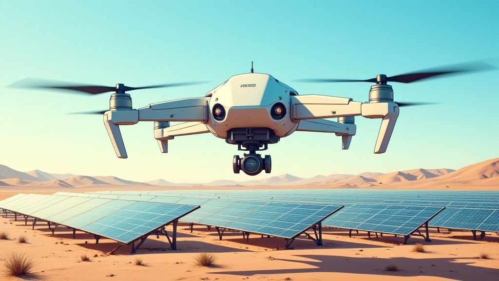 Drone Cleaning Solar Panels A How-To Guide