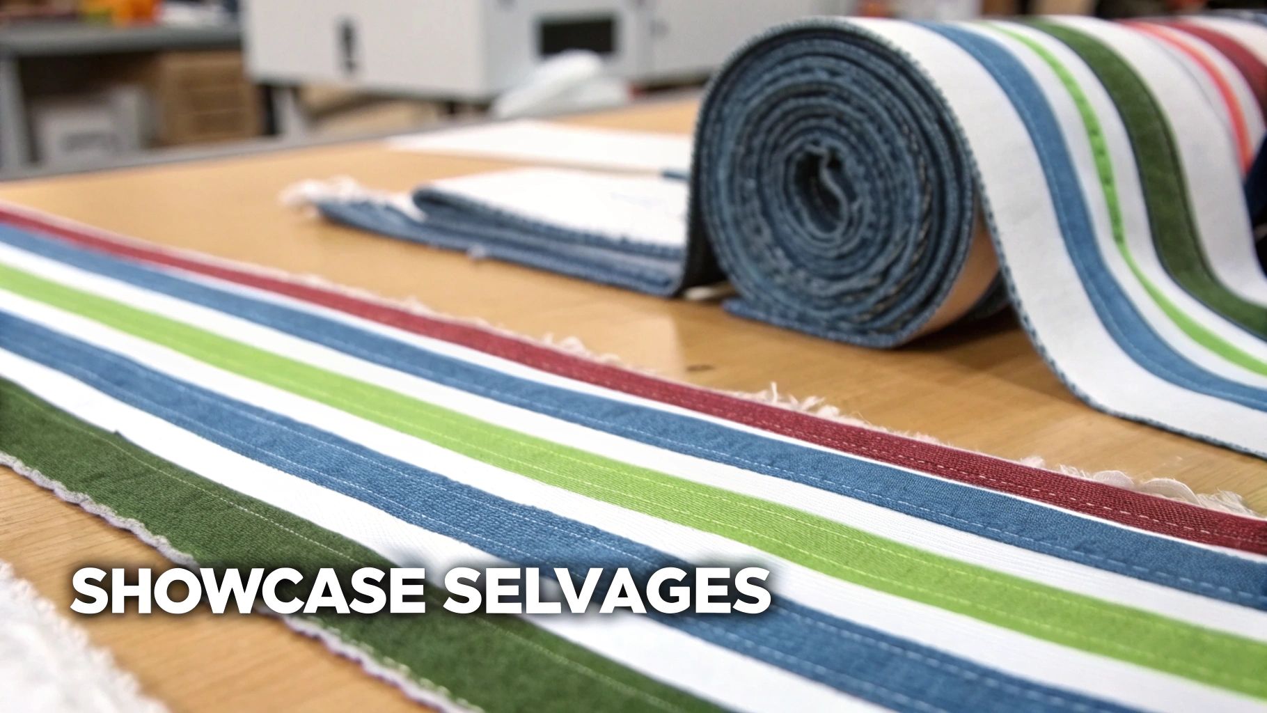 Jelly Roll Selvage-Included Feature Quilt