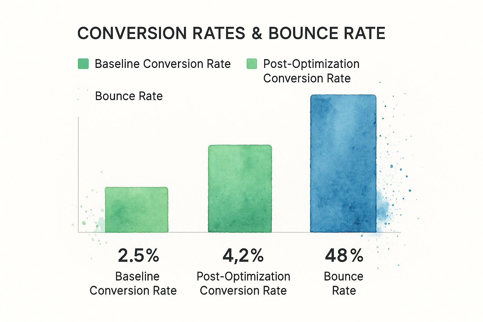 the graph below shows the potential effect of optimization.