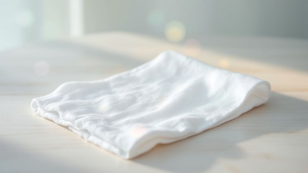 A collection of beautifully arranged dryer sheets and laundry products with floral elements.