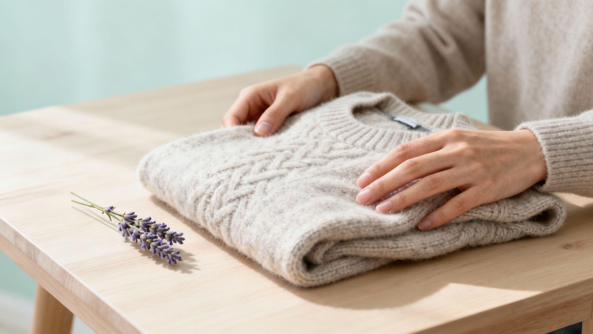 Person handwashing clothes in a small basin with soap suds