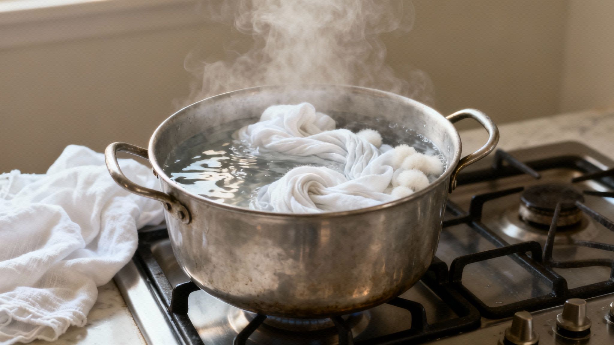 A vintage illustration showing women doing laundry by hand in large wooden tubs