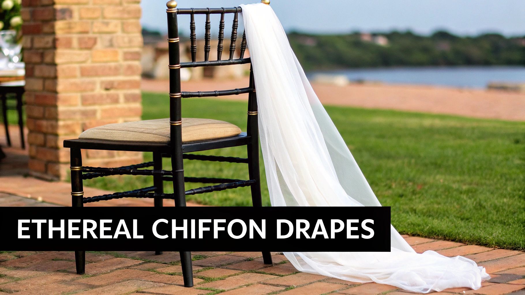 Chiffon Flowing Chair Sashes