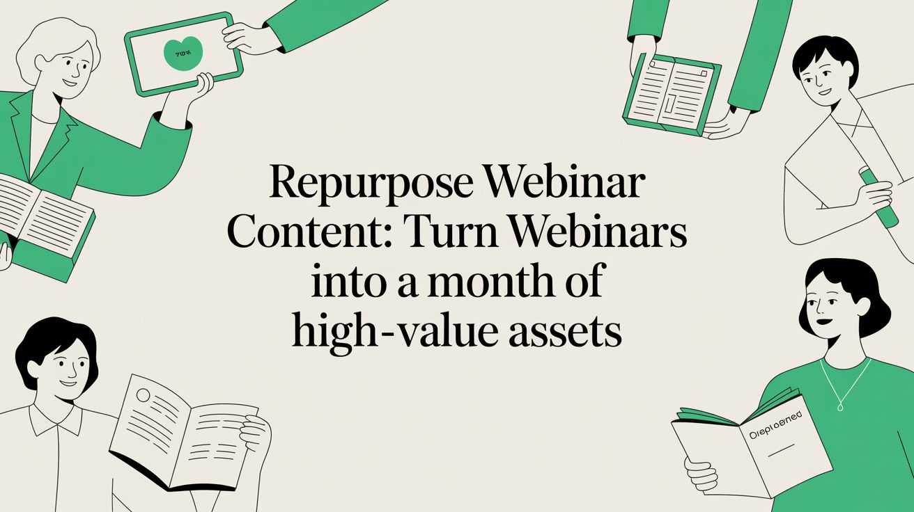 The Definitive Guide to Repurposing Webinar Content in 2026