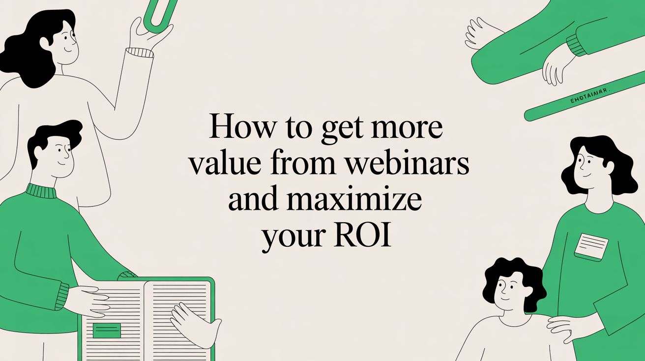 How to Get More Value From Webinars and Maximise Your ROI