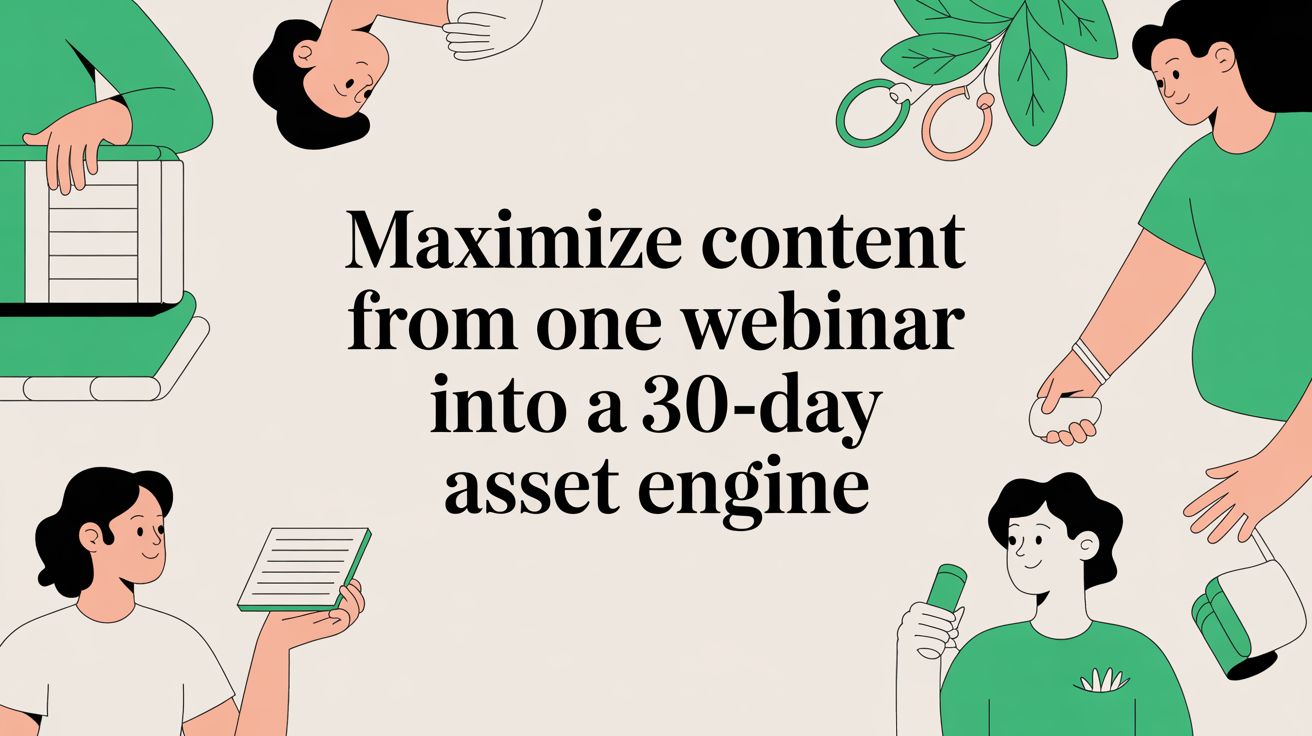 How to Maximize Content From One Webinar and Create a 30-Day Asset Engine