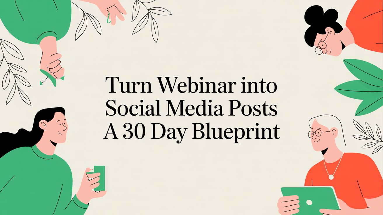 Turn a Webinar Into 30 Days of Social Media Posts: The Definitive Guide