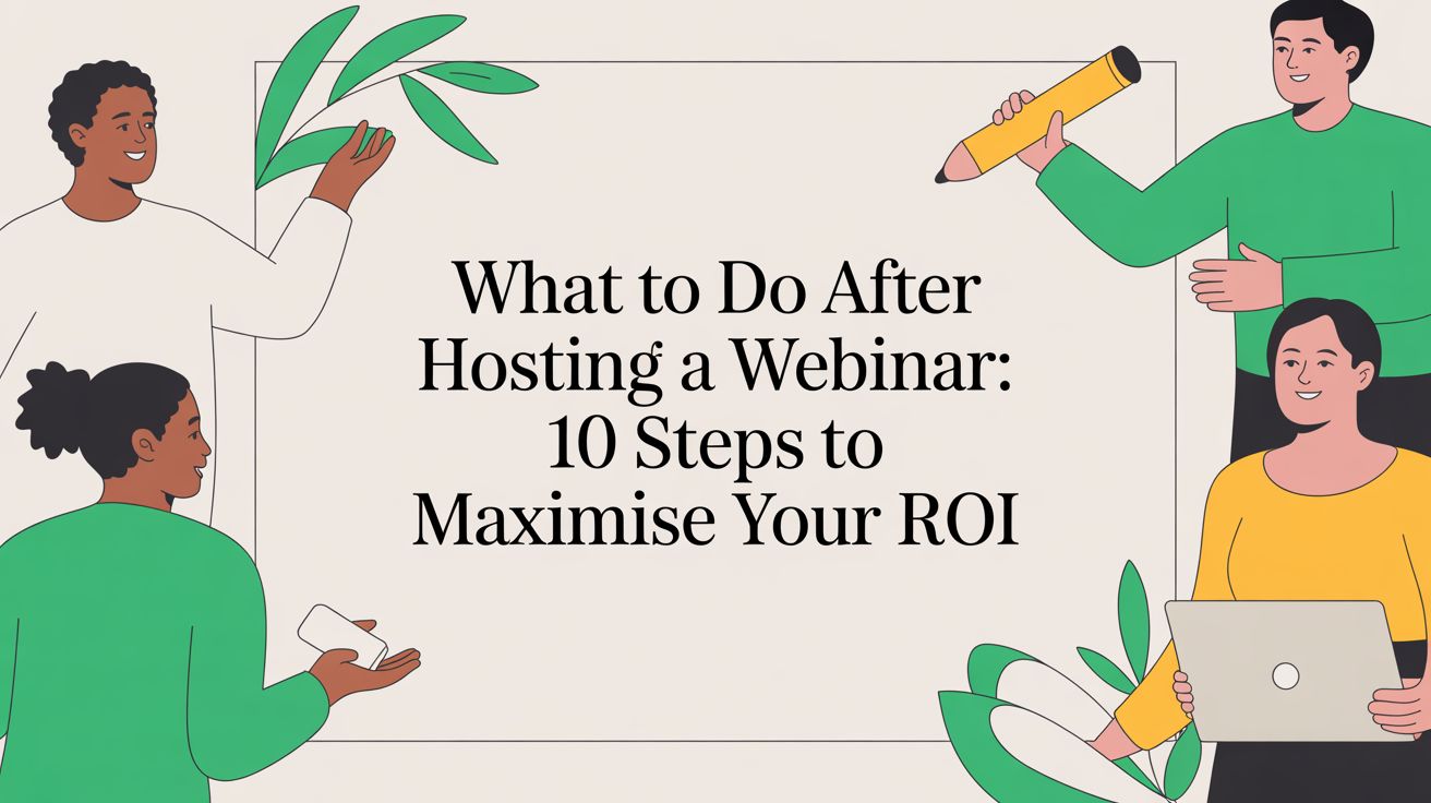 What To Do After Hosting a Webinar: 10 Steps to Maximise Your ROI