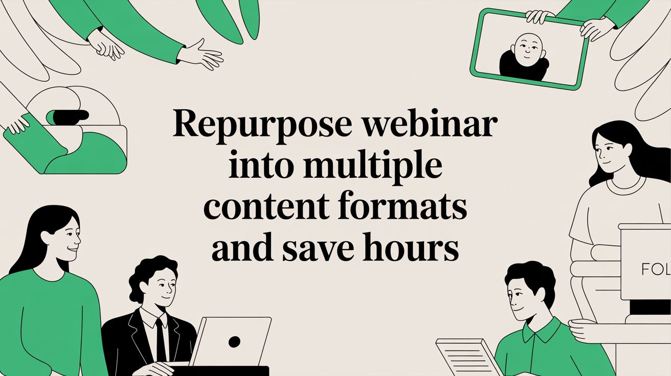 Repurpose Webinar Into Multiple Content Formats and Maximise Your ROI