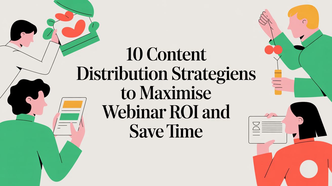 10 Content Distribution Strategies to Maximise Webinar ROI and Save Time