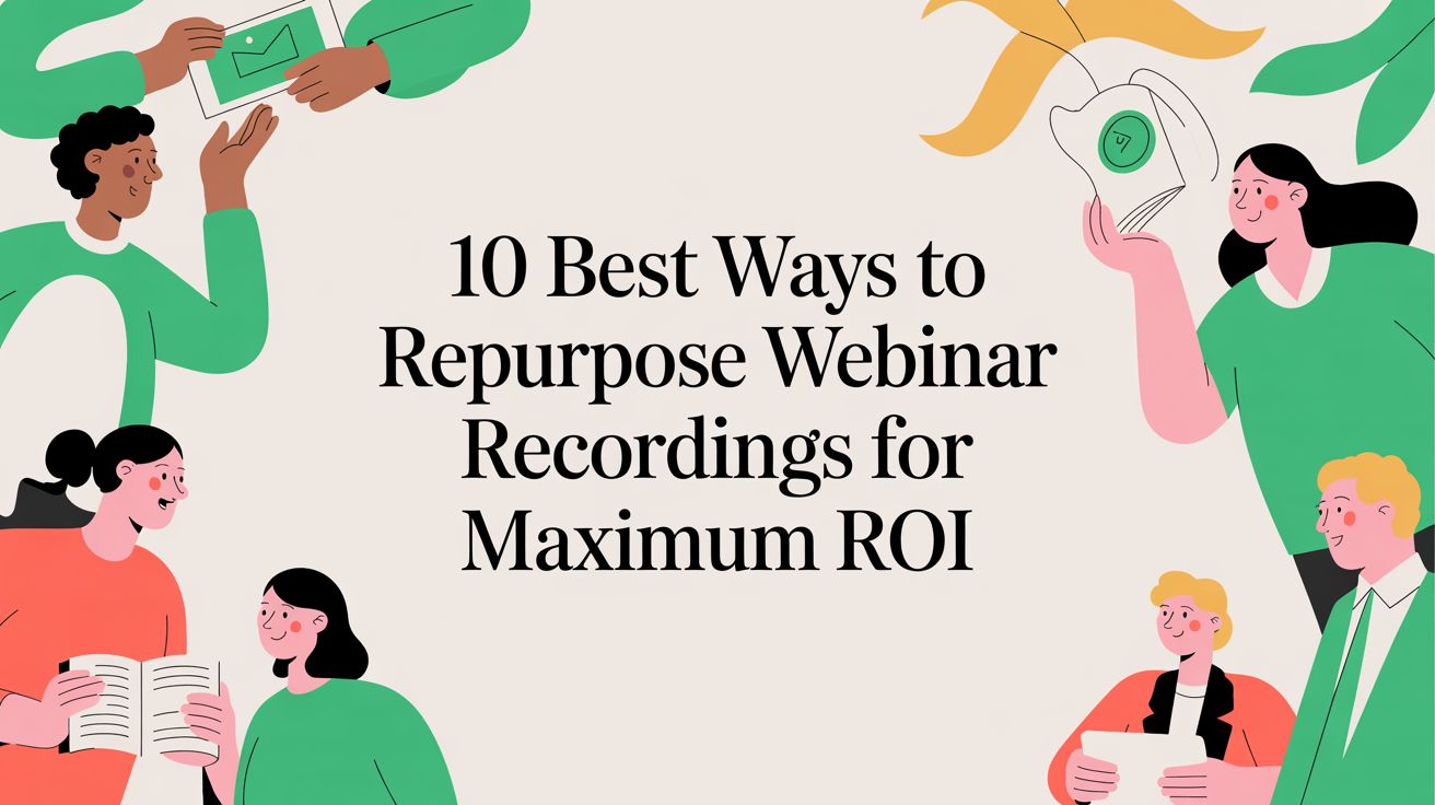 10 Best Ways to Repurpose Webinar Recordings for Maximum ROI