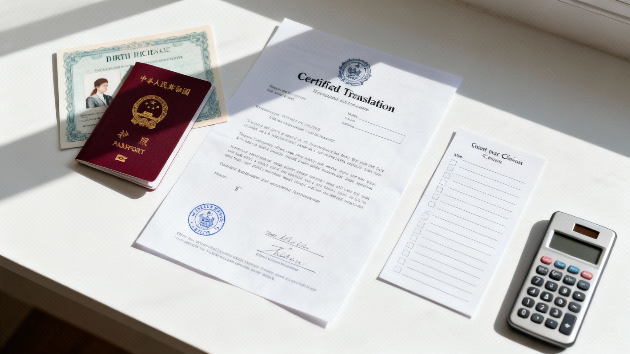 Couple reviewing marriage documents with a laptop and coffee