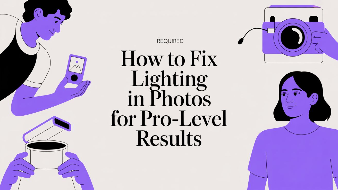 How to Fix Lighting in Photos for Pro-Level Results