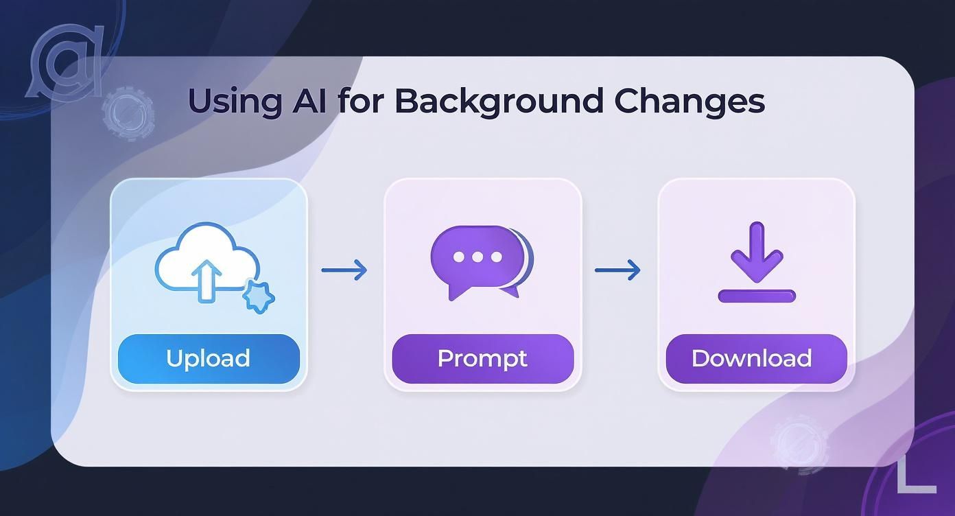 Infographic about how to change background color
