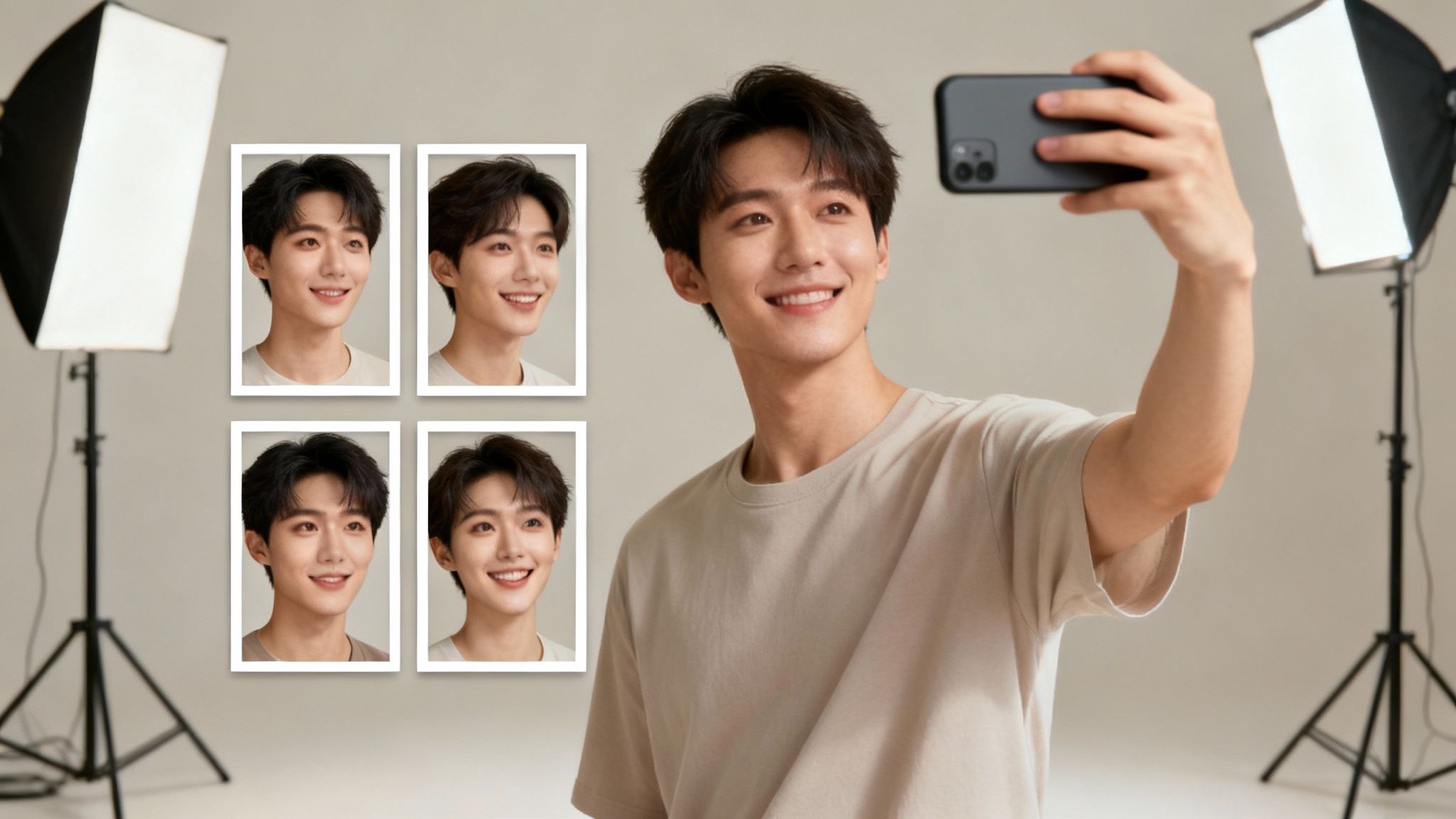 A person smiling confidently in a professionally generated AI headshot.