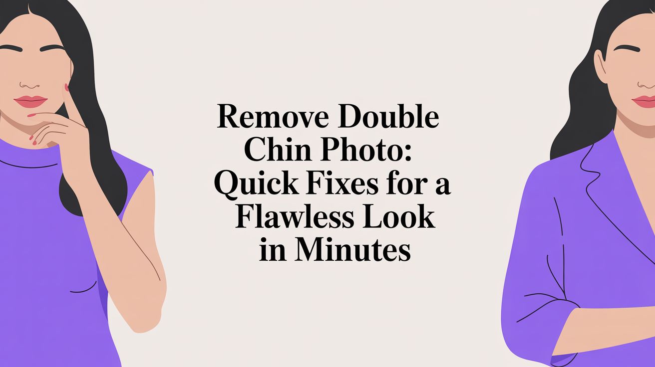 Remove Double Chin Photo: Quick Fixes for a Flawless Look in Minutes
