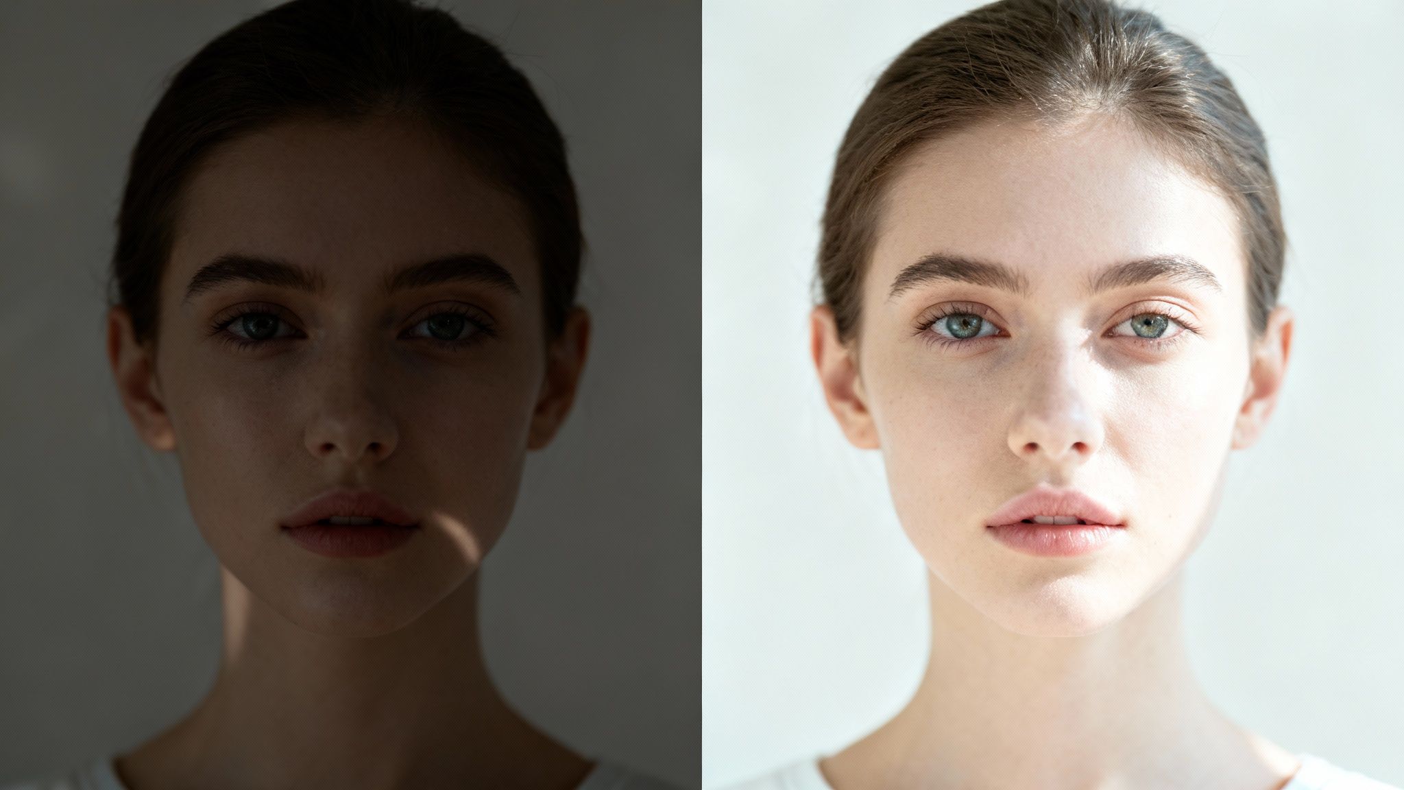 An example of a photo histogram showing the distribution of light and dark tones in an image.