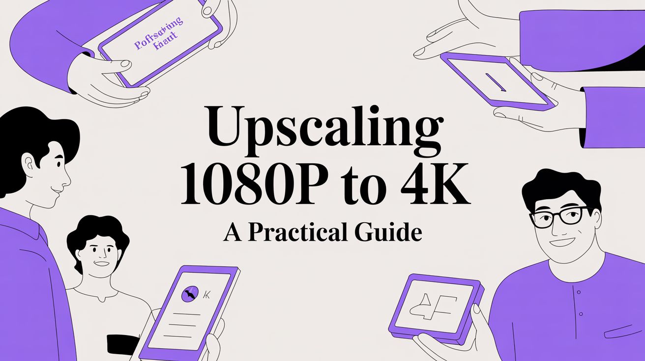 A Practical Guide to Upscaling 1080p to 4K