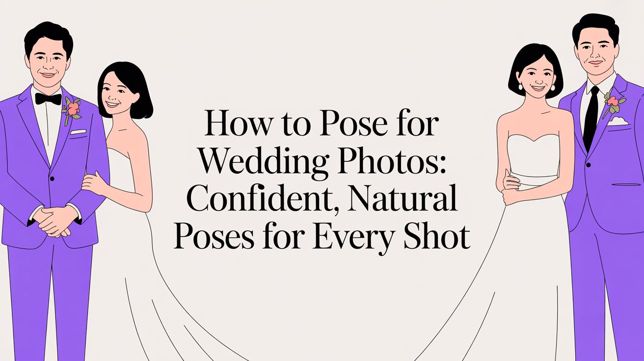 How to Pose for Wedding Photos: An Expert Guide to Confident, Natural Poses