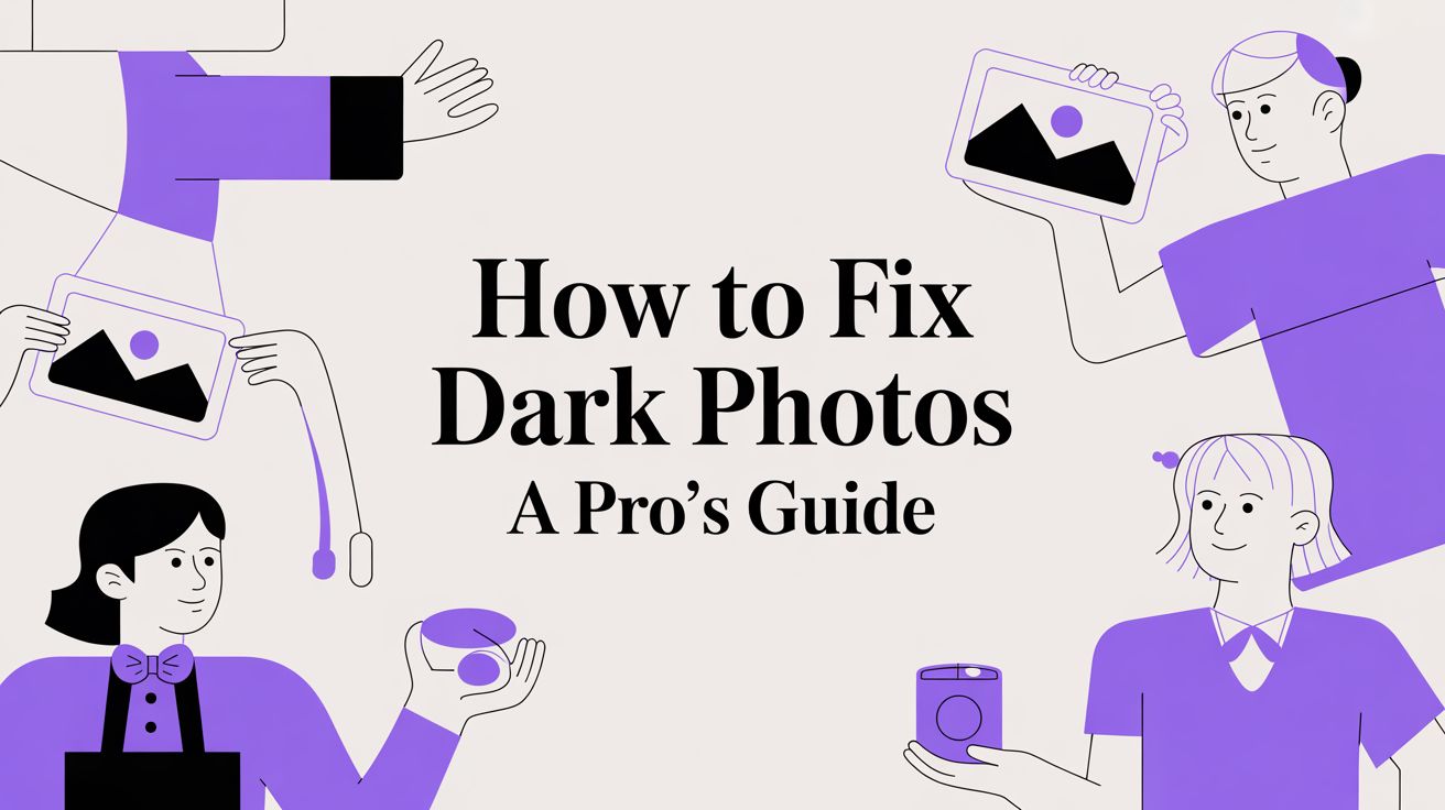 How to Fix Dark Photos: A Pro's Guide to Flawless Edits