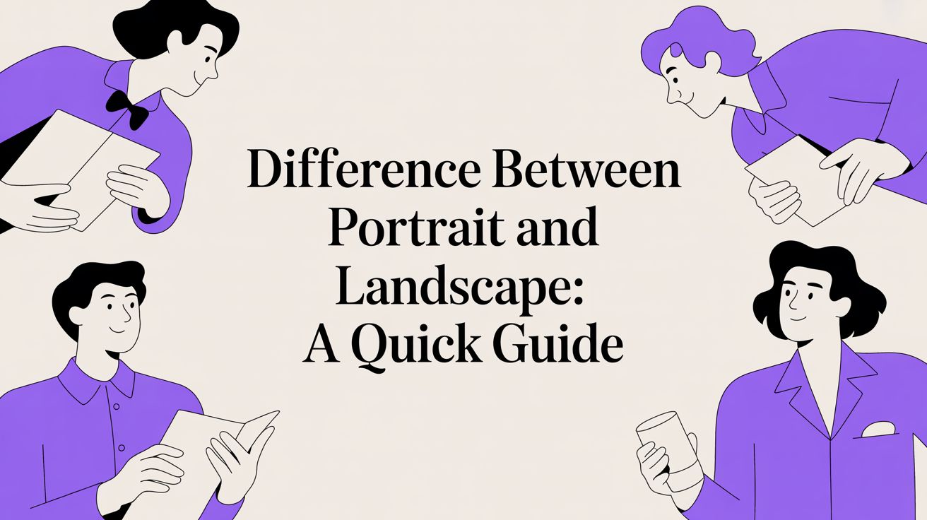Difference Between Portrait and Landscape: A Quick Guide
