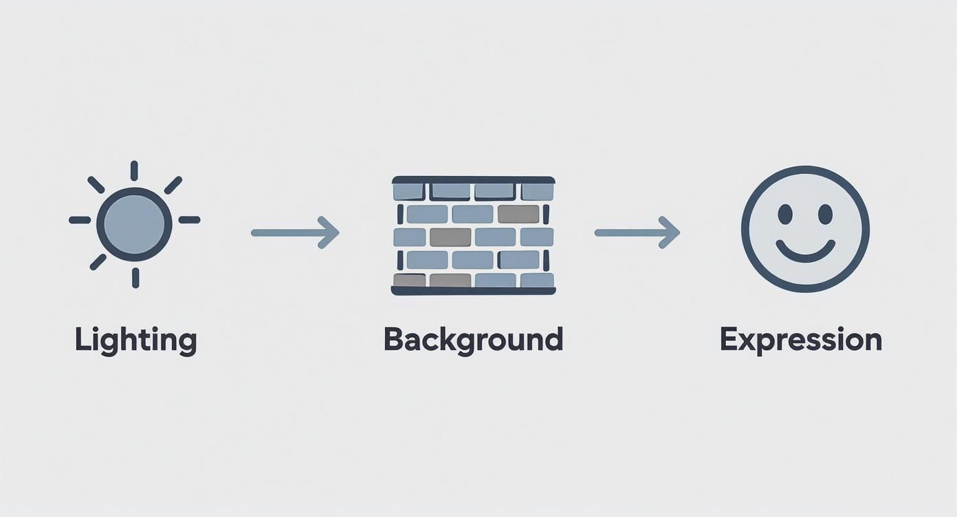 Infographic about ai headshots for linkedin