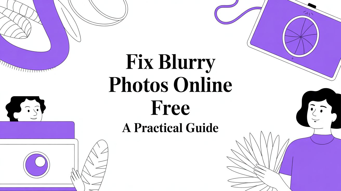 A Practical Guide to Fixing Blurry Photos Online for Free