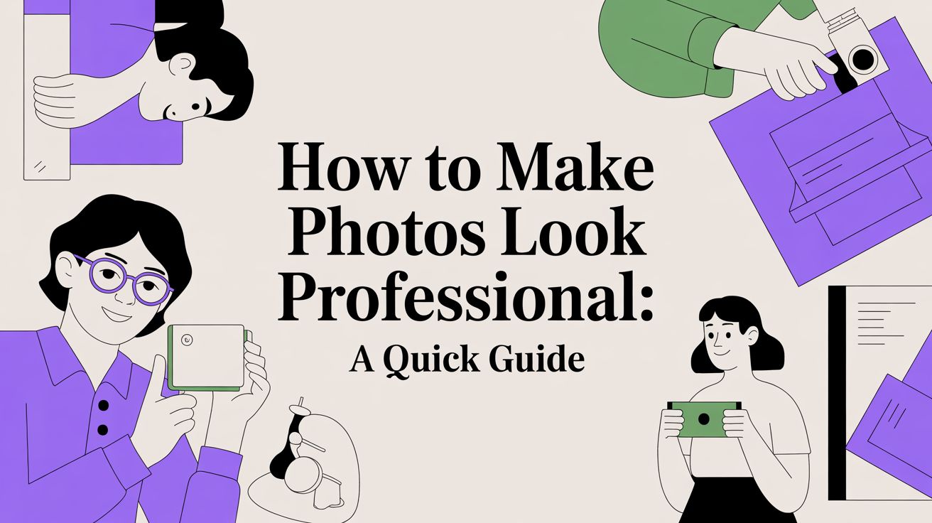 How to Make Photos Look Professional: A Definitive Guide