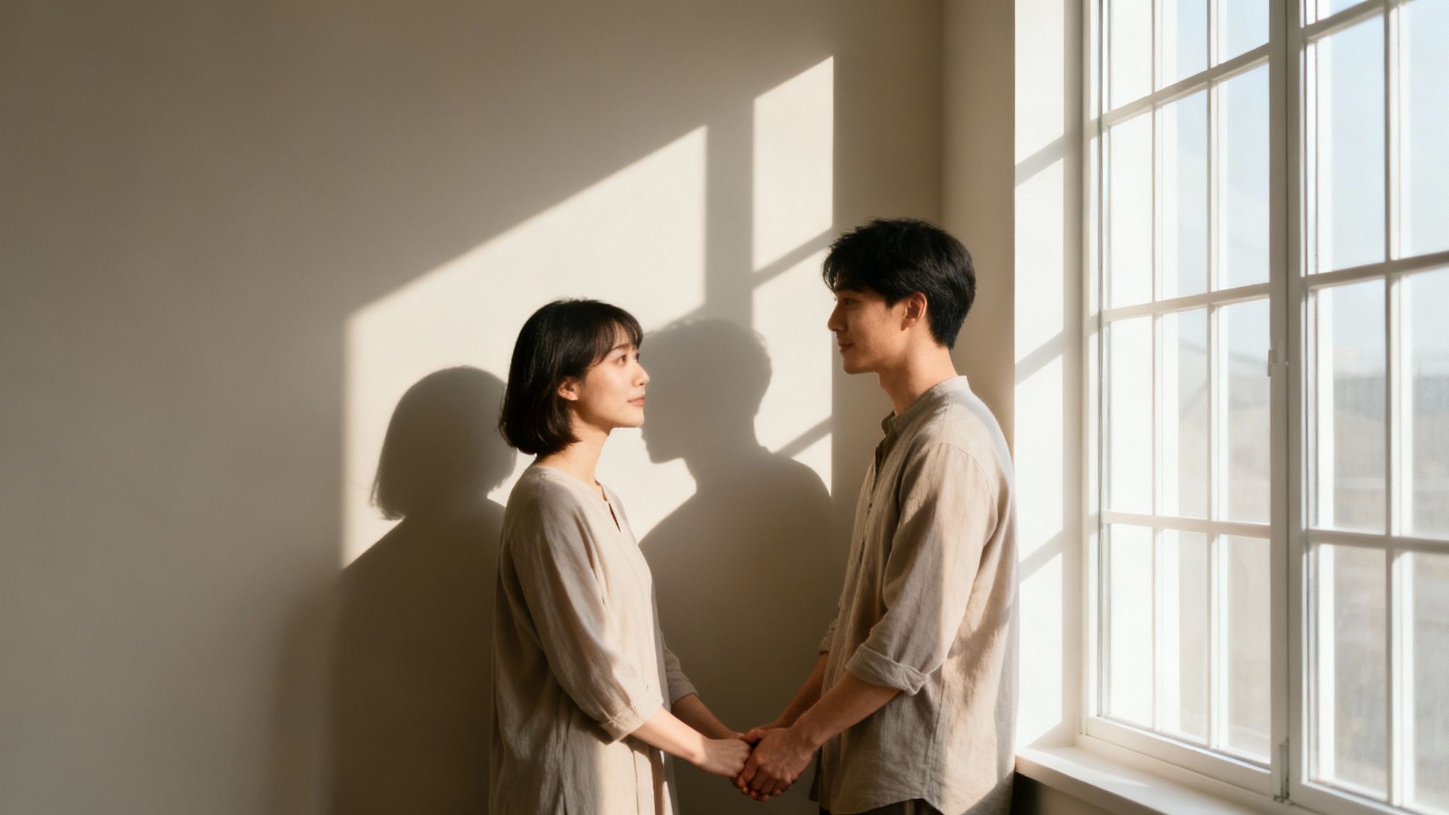 Window Light & Minimal Background Photoshoot