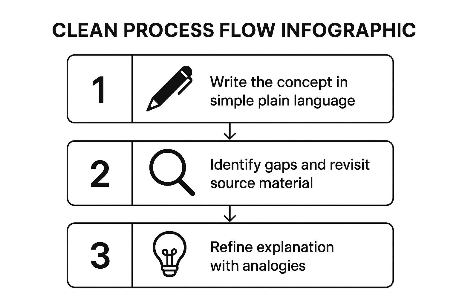 Infographic showing key data about Feynman Technique