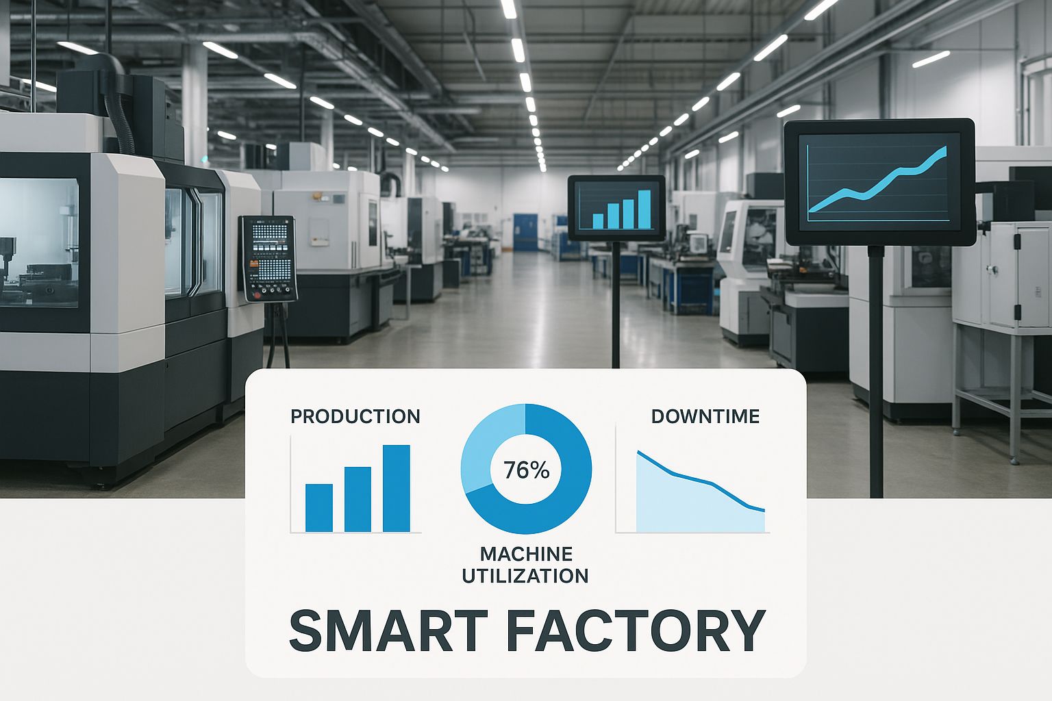 Infographic about innovations in manufacturing industry