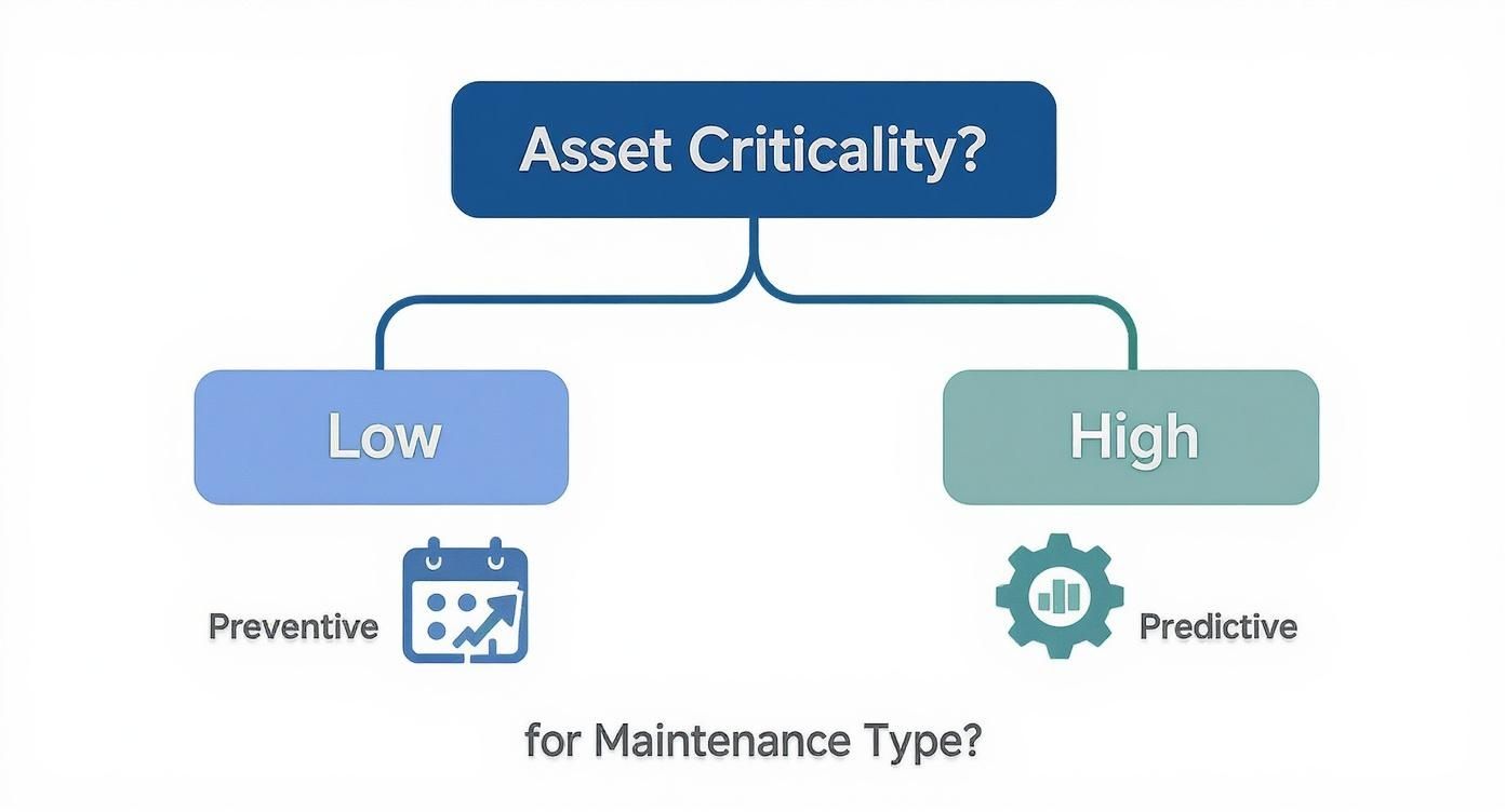 Infographic about preventive vs predictive maintenance