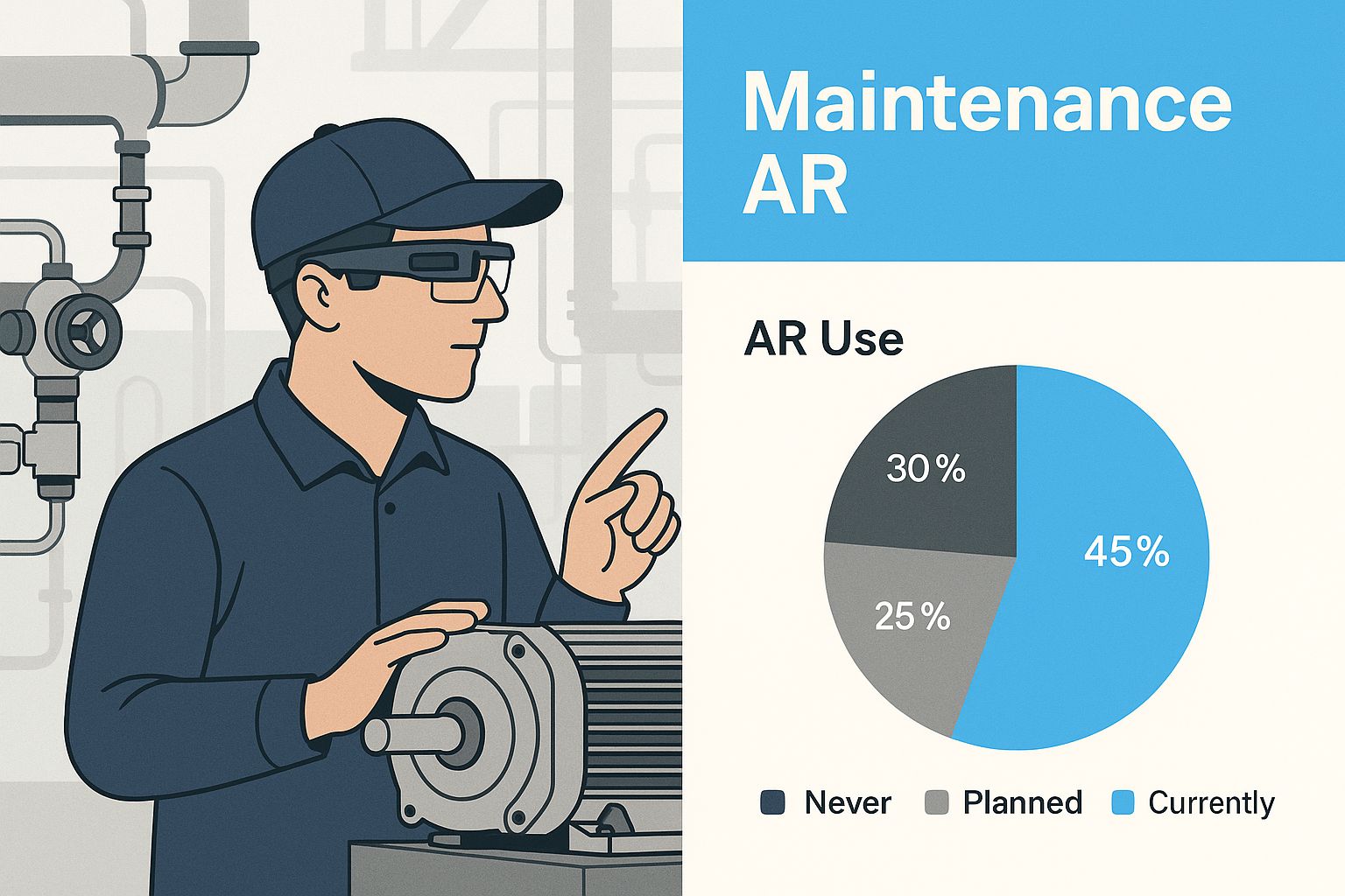 Infographic about maintenance augmented reality