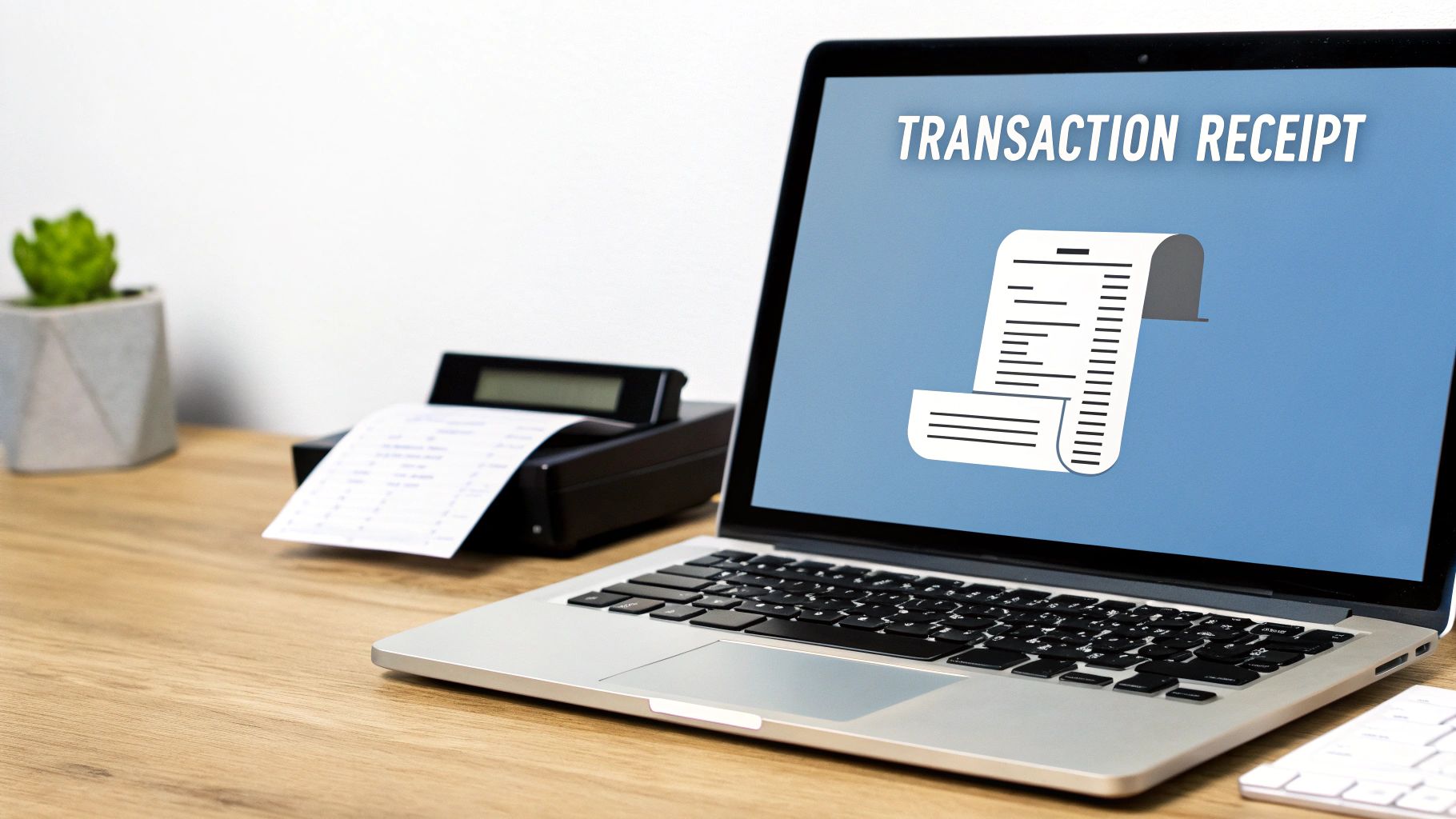 A person using a laptop with cryptocurrency transaction data displayed on the screen.