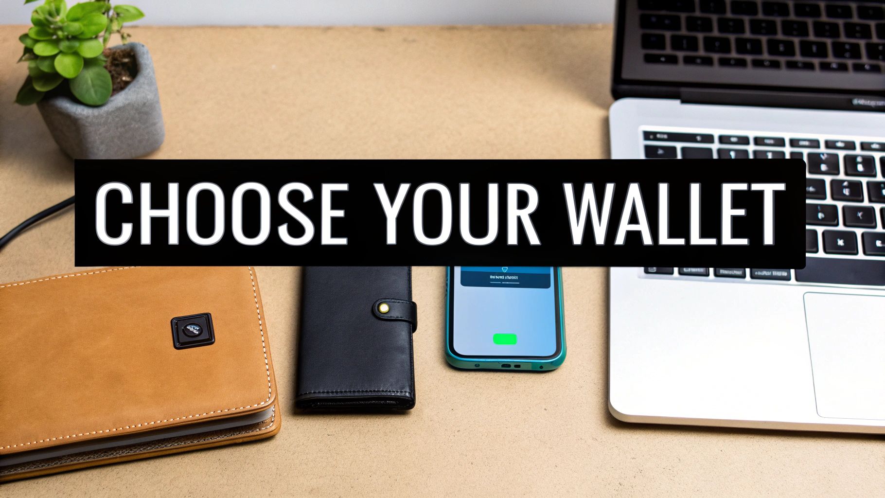 A person choosing between different types of digital wallets on a futuristic screen